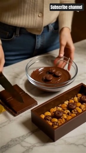 ASMR Chocolate Making #food #chocolate #asmr #nuts #follow #suscribe