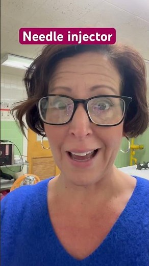 A needle injector is used to wire and secure the mouth of the deceased closed. #injector #deceased