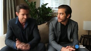 Today is Jake Gyllenhaal’s birthday. So to celebrate, here’s a clip from an interview by USA Today of Hugh & Jake during their promo for ‘Prisoners’. #hughjackman #jakegyllenhaal #prisoners #birthdayboy 🎥 USA Today | Jackman's Landing Fan Group