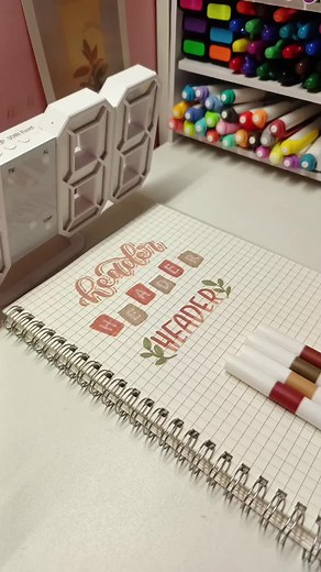 Acrylic Marker Header Design Ideas for Aesthetic Notes