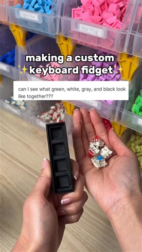 Pacific Paradise Prints | customizable fidget toys on Instagram: "What colors should I do next?? 👀 Shipping now from California! Available at: ● PacificParadisePrints.shop ● Etsy: PacificParadisePrints ● TikTok Shop: PacificParadisePrints What is a keyboard fidget? ⌨️ These are 3D printed fidgets that look, sound, and feel like mechanical keyboards - but in a portable fidget form! Fidgeting can help with stress relief, ADHD, anxiety, and autism. These fully customizable fidgets contain genuine 