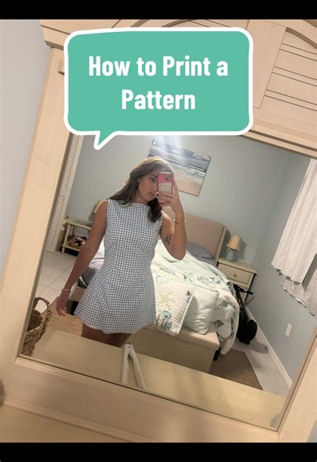 How I Print Out a Pattern 🪡🧵 #sewing #sewingtiktok #sewingtutorial | Sewing