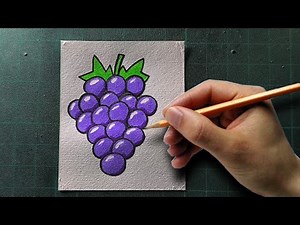 "Master the Art of Grapes: Step-by-Step Drawing Tutorial for Beginners!"