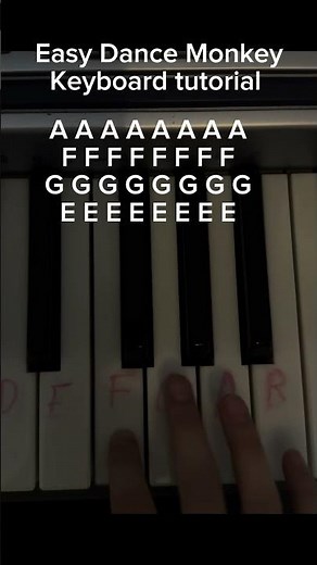 Dance Monkey easy keyboard tutorial