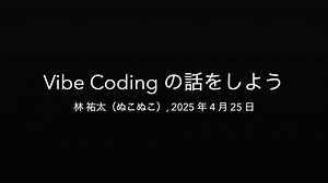 Vibe Coding の話をしよう