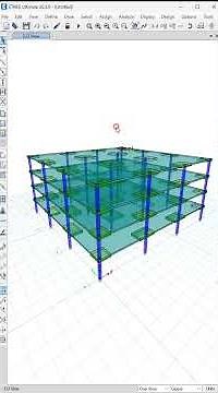 ETABS Newer Version 3D Rendered View #shorts
