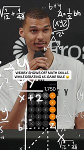 Wemby's Math Skills Debate: 65-Game Rule Calculation