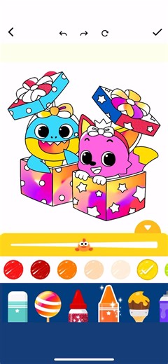 Baby shark coloring 😍🐬 #babyshark