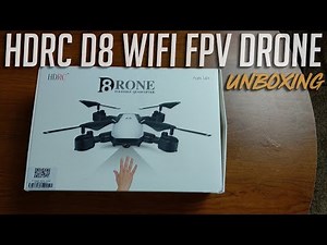 HDRC D8 Long Flying WIFI FPV Foldable Drone Unboxing