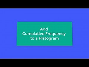 Add Cumulative Frequency Data Curve to a Histogram in Excel
