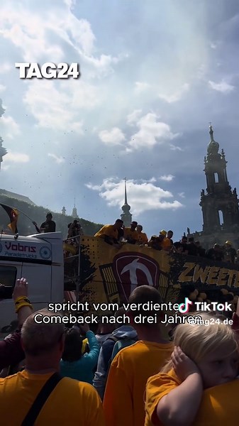 Dresden feiert den Aufstieg von Dynamo in die 2. Bundesliga