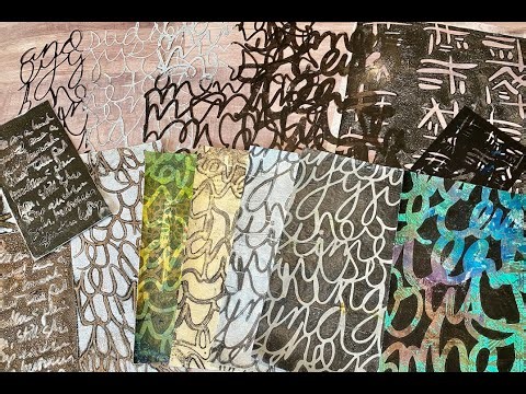 STENCIL MAKING 2.0 EPISODE 5: Using Procreate and Cricut Maker To Make Asemic Writing Stencils