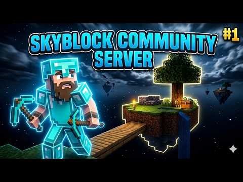 3 STUNDEN SKYBLOCK PUR! 🏝️ Der Community Server Start (VOD)
