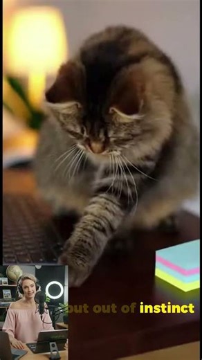 Why Do Cats Knock Things Over? It’s Not Just Mischief! #facts #cats #petfacts #petcare #catshorts