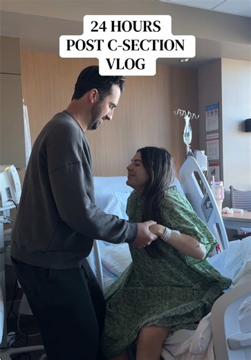 Real and raw moments of what recovery looks like right after a c-section 🥹 #csection #vlog