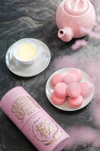 9.3K views · 188 reactions | A scattering of pink petals and green tea yields a most aromatic and elegant fragrance, while notes of Rainier cherry lend this captivating infusion of Sakura! Sakura! Tea, a lingering floral sweetness. #TWGTeaOfficial #GreenTea #Sakura #Spring | TWG Tea | Facebook