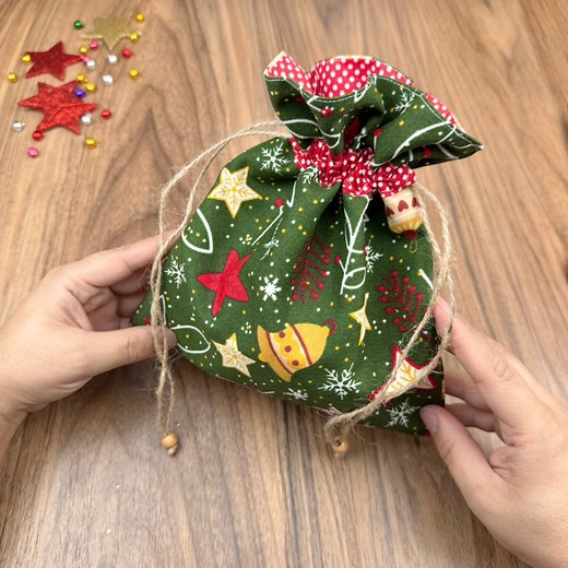 No Pattern Needed - DIY Drawstring Bag That Looks Store-Bought 🥰 | Knitting Woman and Embroidery