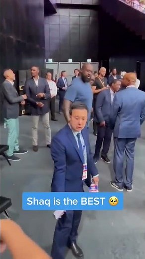 Shaq really called him back over 🥲 (h/t astana_eagles/IG) #shaq #shorts