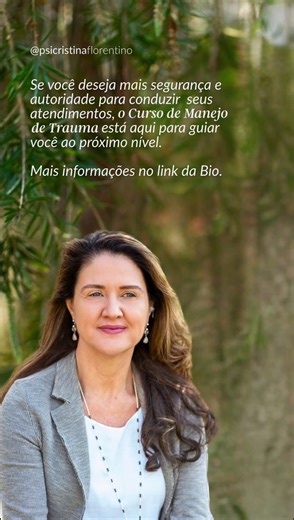 Cristina Florentino - Psicóloga | Você sabe manejar um trauma? Essa não é uma pergunta teórica. É uma responsabilidade clínica. Neste vídeo, você vai ouvir depoimentos... | Instagram