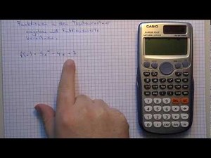 Casio fx-991de Plus - Funktionswerte an verschiedenen Stellen mit dem Taschenrechner berechnen