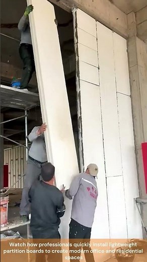 Lightweight Partition Wall Installation