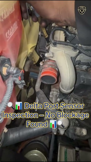 🔍📊 Delta Port Sensor Inspection – No Blockage Found 📊🔍