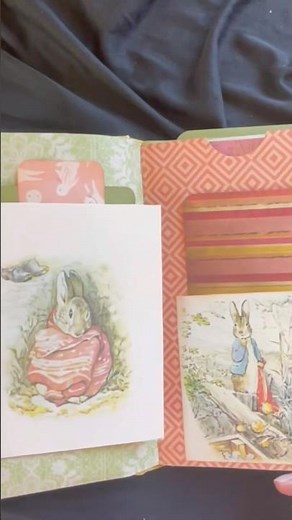 Repurposed book A Treasury of Peter Rabbit and Other Stories by Beatrix Potter (journal/scrapbook)