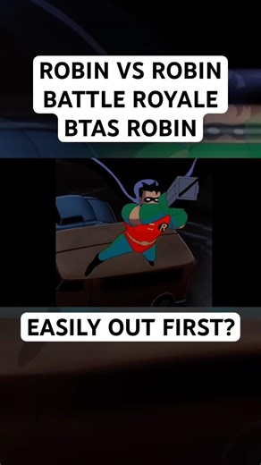 Batman TAS Robin Eliminated First? Robin VS Robin BATTLE ROYALE #robin #battle #dc #animation #fyp