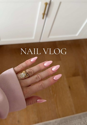Pink Chrome Nails for Valentine's Day DIY Tutorial