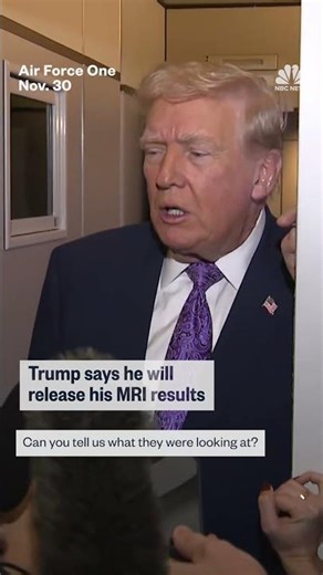 Trump says he will release his MRI results