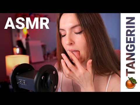 ASMR Soft Purring, Mic Tapping & Gentle Spit Painting | Tangerin