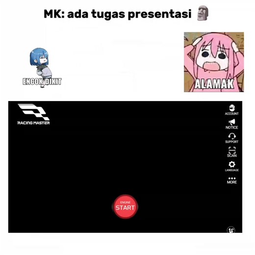 Kuyy Ahh Template untuk Racing Master Game