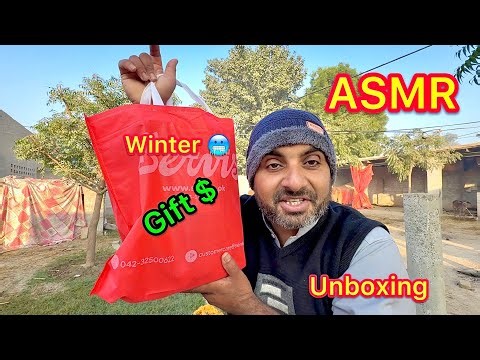 ASMR winter 🥶 gift 🎁 unboxing