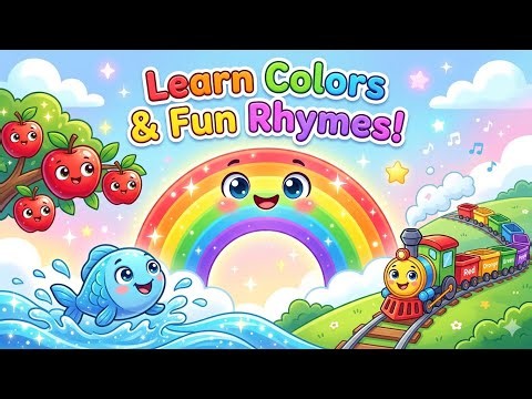 🌈 Learn Colors with Rainbow 🌈 | Little Fish 🐟 | Red Apples 🍎 | Little Train 🚂 | Kids Nursery Rhymes