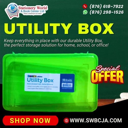 Stay neat, stay ready! Our durable Utility Box!