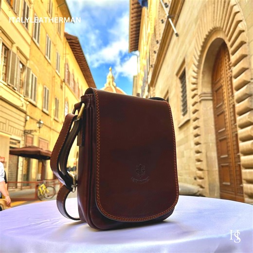 Italian Handmade Leather Crossbody Bag for Men, Made in Italy - Etsy