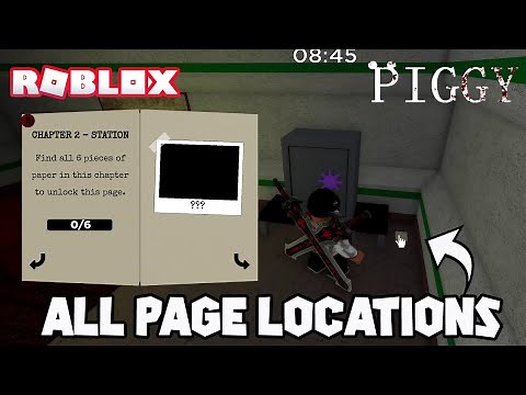 How To Get All Pages From Roblox Piggy Book 1 Chapter 2 (Station) | Dr Mo Gaming 2021