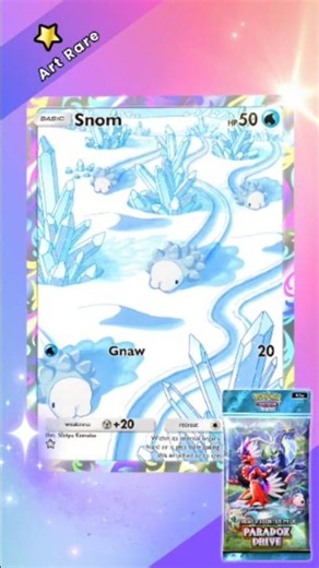 Snom (Art Rare) in Booster packs Paradox Drive | Pokemon TCG Pocket #pokemontcg