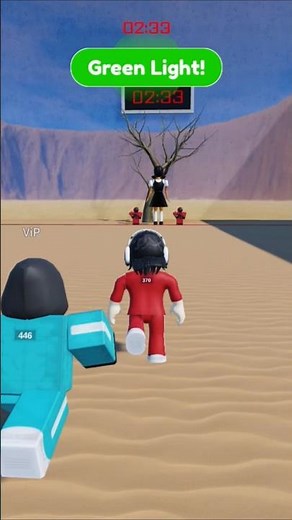 Red light green light squid game gameplay in roblox #roblox #shorts #gaming #youtube