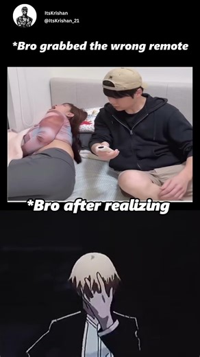 Bro grabbed the wrong remote #memes #funny