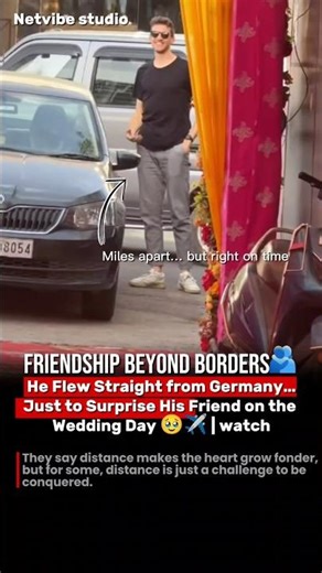 Best Friend’s Wedding Surprise from Germany! ❤️ #friends #wholesome #information