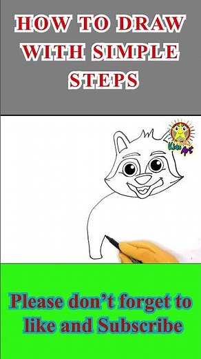 Simple Fox Drawing with Easy Steps for Beginners