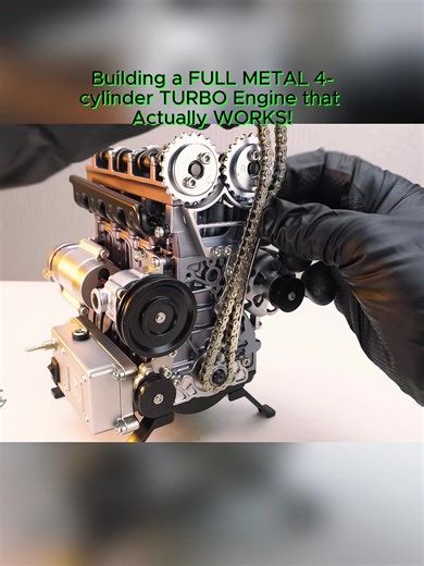 Building a Full Metal 4-Cylinder Turbo Engine Model