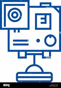 Video camera, gopro line icon concept. Video camera, gopro flat  vector symbol, sign, outline illustration Stock Vector Image & Art - Alamy