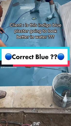 Correct Blue ??? #pool #plaster #blue #watercolor