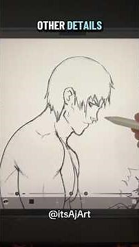 How to draw the male hard side view #arttips #art #drawingtips #digitalart