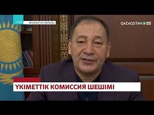 Үкіметтік комиссия төрт нақты шешім қабылдады