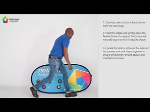 How to Assemble the Pop-Up Banner