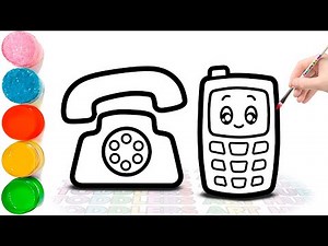 How to draw TELEPHONE | How to Draw an Old Telephone Step by Step | Landline | Phone Drawing
