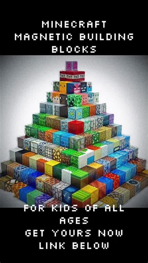Get your magnetic Minecraft building blocks now! Link below! #jackblack #minecraft #minecraftbuilding #magneticbuildingblocks #fyp #tiktokshop #geekyfinders